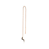 Black Diamond Chain Lightning Earring - Single