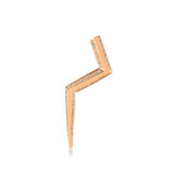Lightning Earring with White Diamond - Single
