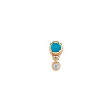 Rhea Turquoise Stud Earring - Single