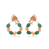 Melusine Malachite Hoop Earrings