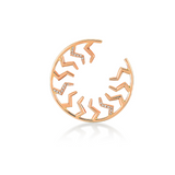 White Diamond Lightning Hoop Earrings