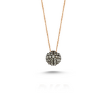 Round Cognac Diamond Necklace
