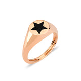 Star Ring with Onix Stone