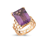Amethyst Waves Ring