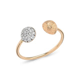White Diamond Double Open Ring