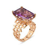 Amethyst Waves Ring