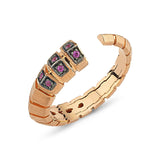 Dragon Tail Open Ring Pink Sapphire