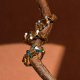 Reverse Set Emerald & Sapphire Ring