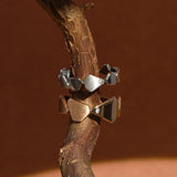 Thin White Diamond Ring