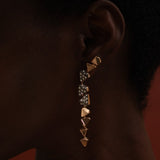 Curved Earrings - For the Right Ear