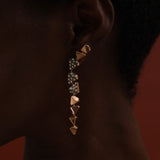Curved Earrings - For the Left Ear